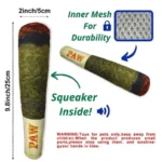 Dog Simulation Cigar Plush Sound Puppy Toys Green Stick Dogs Pet Chew Bite Toy With Squeake Stuffed Raw Dog Joint Toys Spot Good - Image 3