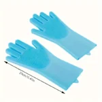 Pet Grooming Cleaning Gloves Dog Cat Bathing Shampoo Glove Scrubber Magic Dishwashing Cleanner Sponge Silicon Hair Removal Glove - Image 6