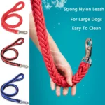 4.5ft Heavy Duty Large Dog Leash Durable Nylon Braided Lead for Small Medium Big Dogs Walking Hunting Camping Pet Accessories - Image 5