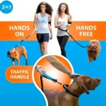 Pet Retractable Belt Leash For Running Reflective Retractable Hand Free Dog Leash with Adjustable Waist Rope For Outdoor Running - Image 3