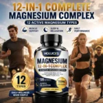 Magnesium 12-IN-1 Complex Capsules - Bone & Heart Health Supplement, Sleep Support,Muscle Relaxation,Stress & Anxiety Relief - Image 10
