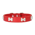 Bone Leather Durable Pet Dog Collars Puppy Pug Collars for Small Large Dog Chihuahua Cat Accessories Pet Collar for Small Dogs - Image 3