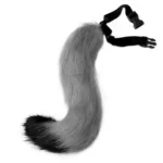Fox Cat Ears Headwear Fluffy Animal Ears Headband Ears Hair Hoop and Tail Set for Halloween Party Cosplay Accessories - Image 4