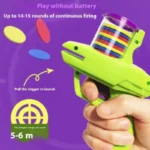 Funny Cat Toys Creative Turnip Gun with Reusable Foam Flying Disc Pet Hunting Interactive Toy Dog Cat Pet Supplies - Image 8