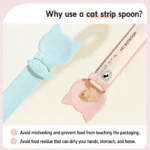 1/3pcs Cat Strip Feeder Spoon Long Handle Cat Treat Holder for Lickable Cat Treats Easy Squeeze Feeding Tool for Cats Kittens - Image 2