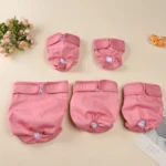 3Pcs Washable Female Dog Diapers Elastic Breathable Pet Nappies Reusable Pets Menstrual Period Panties For Small Medium Dogs Pug - Image 5