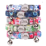 Cat Collar Free Personalized Kitten Collars Engraved Pet Puppy Name Necklace Collars Anti-lost for Cats Small Dogs Adjustable - Image 3