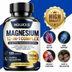 Magnesium 12-IN-1 Complex Capsules - Bone & Heart Health Supplement, Sleep Support,Muscle Relaxation,Stress & Anxiety Relief