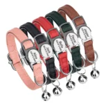 Cat Collar Free Personalized Kitten Collars Engraved Pet Puppy Name Necklace Collars Anti-lost for Cats Small Dogs Adjustable - Image 2