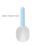 Multifunctional Dog Food Cat Food Shovel Spoon Feeding Spoon Sealed Bag Clip Creative Measuring Cup Curved Design Easy To Clean - Image 4
