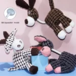 New Plush Squeaky Puppy Chew Toys Interactive Teething Training Dog Toys for Small Dogs Cute Donkey Design - Image 6