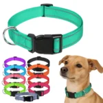 10 Colors Pet Dog Collar Nylon Neck Collar for Small Mdium Large Dog Chihuahua Leash Reflective Collars Supplies Pet Accessories