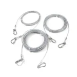 Double-headed Dog Tie Out Cable Leash ,raction rope with metal buckle steel wire anti-rust training collar,Outdoor Dogs Strap - Image 2