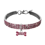 Puppy Neck Collar for Dogs Collar Rhinestone Jewelry Chihuahua Crystal Jewelry Adjustable Engraved Text Dog Collar GXQ08 - Image 6