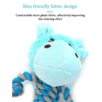Pet Dog Squeaky Toy For Small Meduim Dogs Soft Plush Chew Stuffed Animal Shape Bite Resistant Dog Cotton Rope Toys Pets Supplies - Image 5