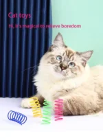 4pcs Kitten Cat Toys Wide Durable Heavy Gauge Cat Spring Toy Colorful Springs Cat Pet Toy Coil Spiral Springs Pet Intera - Image 6