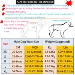 BIAI 1PC Durable Washable Male Dog Diaper Wraps Pet Boy Dog Cloth Nappies Reusable Pet Doggy Underwear Pants for Male Dog Leash - Image 11