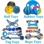 15PCS Dog Toys for Aggressive Chewers,Durable Rope Tug-of-War Chew Sticks &Unbreakable Rubber Balls for Small Medium Large Breed - Image 4