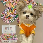 Pet Hair Accessory Set, Cute Designs of Flowers, Bows, Fruits, and Small Animals, Headbands and Hairbands Suitable for Dogs and Cats (Hair Accessories Only, Random Styles and Colors) - Image 5