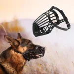 Soft Plastic and Leather Strong Dog Muzzle Basket Design Anti-biting Adjusting Straps Mask Dog Muzzle for Small Medium Large Dog - Image 3