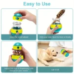 Interactive dog snack dispenser toy, suitable for all types of slow feeders, plastic pet toys, bringing fun and healthy eating - Image 3