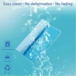 The Ultimate Cooling Pet Mat Breathable Washable Summer Pad Dog Cat Self Cool Blanket for Kennel Crate and Bed Sleeping Ice Silk - Image 3