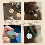 Personalized Dog ID Tags - Custom Engraved Pet Name Tags - Black Stainless Steel Dog Collar Tag for Dogs - Waterproof Durable - Image 5