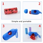 Dog Poop Bag Holder Portable Pet Waste Bag Dispenser Capsule Shape Dog Garbage Holder Dispensers Cleaning Supplies - Image 5