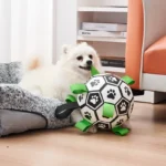 Dog Toys Soccer Ball with Straps Interactive Dog Toy for Tug of War Puppy Birthday Gifts Toy Durable Balls for Medium Large Dogs - Image 2