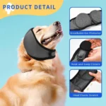 1pc Pet Grooming Hood, Dog Calming Cap Ear Cover, Anti-Scratch & Noise Reduction Head Wrap for Bathing, Drying Hair