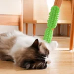 Silicone Cat Grooming Brush Pet Hair Removal Massage Comb Scratching Rubbing Brushes For Cats Kittens - Image 3