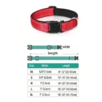 Reflective Dog Collar Soft Padded Breathable Safety Stripes Adjustable Cute Puppy Pet Necklace for Small Medium Large Dog - Image 2
