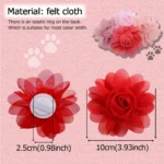 Big Flower-Collar 50px Dog Flower Collar Accessory Dog Bow Tie Pet Supplies Dog Accessories Bow Tie Collars For Small Dogs - Image 3