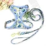 Mesh Nylon Dog Harness Lead Leash Set Reflective Dogs Vest Harnesses With Walking Belt Rope for Small Medium Large Dogs Pug - Image 2