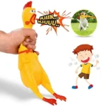 Squeaky Screaming Chicken Toy Squeeze Shrilling Decompression Pet Dog Funny Vent Toy - Image 5