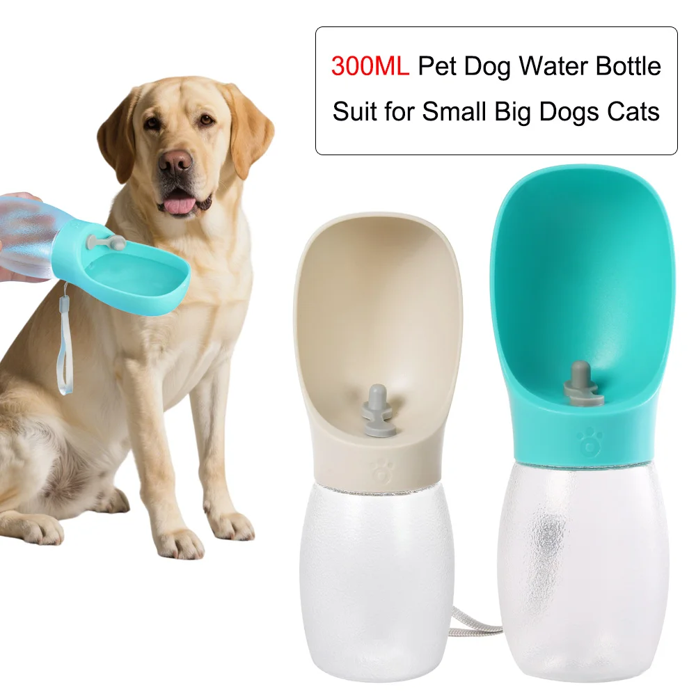 kf-S977f64af711a41d6ae2d8005844617dbZ Pet Dog Water Bottle 300ML Puppy Drinking Bowls For Small Medium Dogs Cats Hiking Portable Cat Feeder Golden Retriever Supplies - Image 1