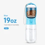 Portable Dog Cat Water Bottle with Food Container, Leak Proof Outdoor Pet Water Dispenser for Dogs Walking Hiking Travel - Image 7