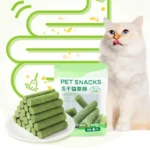 Cat Grass Teething Stick Pet Snack Hairball Removal Sticks Ready To Eat Cat Baby Cat Teeth Cleaning Stick Improve Digestion - Image 6