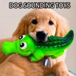 Durable Latex Chew Toy for Aggressive Bite Shark Dog Squeaky Ball Loud Crunching Noise Teeth Cleaner Molar Toys Puppy Weaning