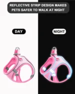 Soft mesh dog chest strap, suitable for training walks, adjustable dog vest, suitable for small and medium-sized dogs and cats - Image 3