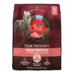 High Protein Dry Dog Food with Real Beef and Salmon for Muscle Support – 15 lb Bag