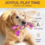 Durable Dog Toys Beef Flavor Animal Shaped Tough Game Toy for Anxiety Relief, Training & Interactive Play,Indoor Outdoor Use - Image 2