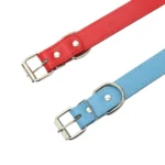 Solid Color Leather Dog Collar Adjustable Cat Necklace Puppy Neck Strap Suitable For Medium And Small Dogs Pet Supplies XS-XL - Image 6