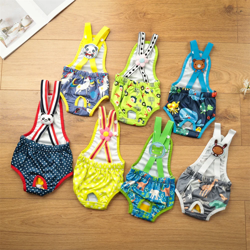 kf-S99f5beba0b71406fb90a71fcbe90fd40p Unisex Pet Physiological Pants Underwear Girl Dog Diaper Strap Briefs Female Sanitary Panties Shorts for Dogs mascotas Supplies - Image 1
