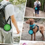 Dog Folding Bowl Portable Dog Travel Bowl Dog Food Water Bowl for Outdoor Walking with Carabiner Food Water Container - Image 6