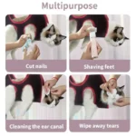 Pet Grooming Hammock Harness Small Dog Hammock Helper Restraint Bag Cat Grooming Sling Holder for Ear/Eye Care Nail Trimming - Image 4