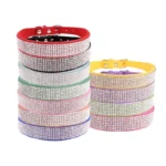 Dog Collar Crystal Glitter Rhinestone Pet Collars Zinc Alloy Buckle Collar For Small Medium Dogs Cats Chihuahua Pug Dog Collar - Image 3