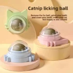Natural Catnip Cats Rotatable Catnip Wall Stick-on Sucker Scratchers Treats Healthy Removes Balls Cat Mint Toys