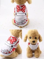 Dog Cat Puppy Kitten Pet Cartoon Spring Summer Autumn Cotton Clothes Clothing Vests Coats Jackets Shirt Dresses Costume - Image 3