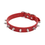 1pc Cool Cat Dog Collar Leather Spiked Studded Collars For Small Medium Colorful Pets Necklace Dogs Cats Neck Strap Pet Products - Image 5